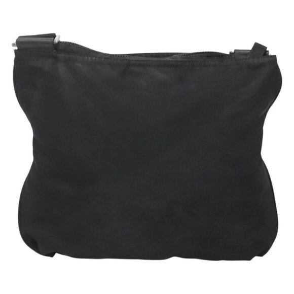 PRADA Shoulder Bag Nylon Black Silver Auth - Picture 2 of 16